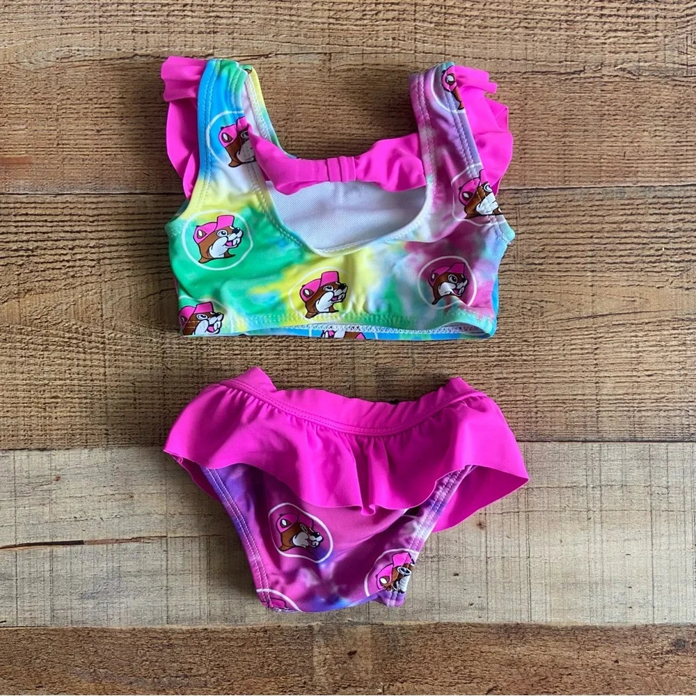 Buc-ee’s Ruffle Bikini 6-9M - Picture 3 of 6